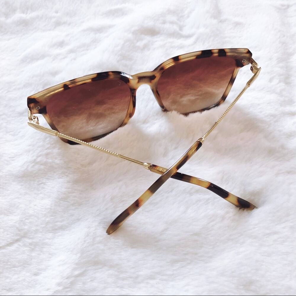 Kai Tortoise Brown Square Sleek Sunglasses - Picture 5 of 7